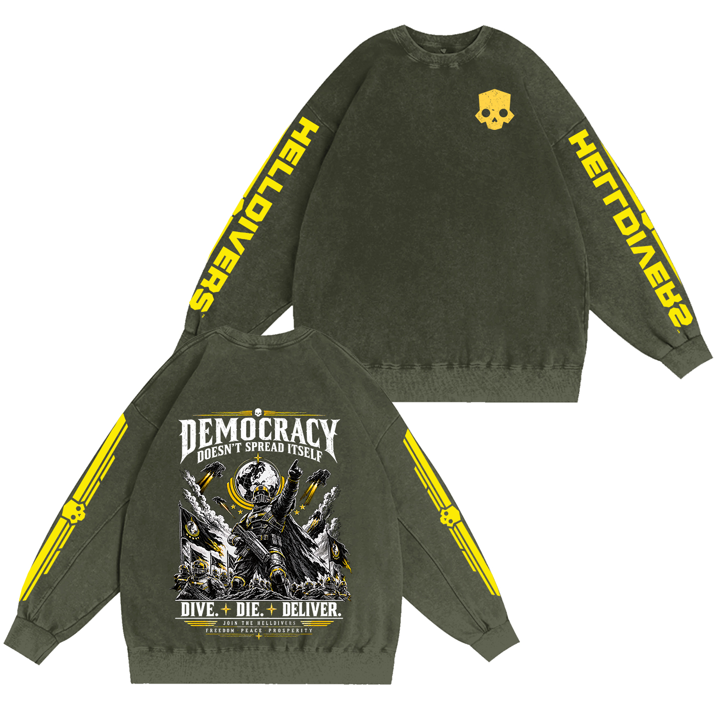 Helldivers Oversized T-shirt/Crewneck/Hoodie