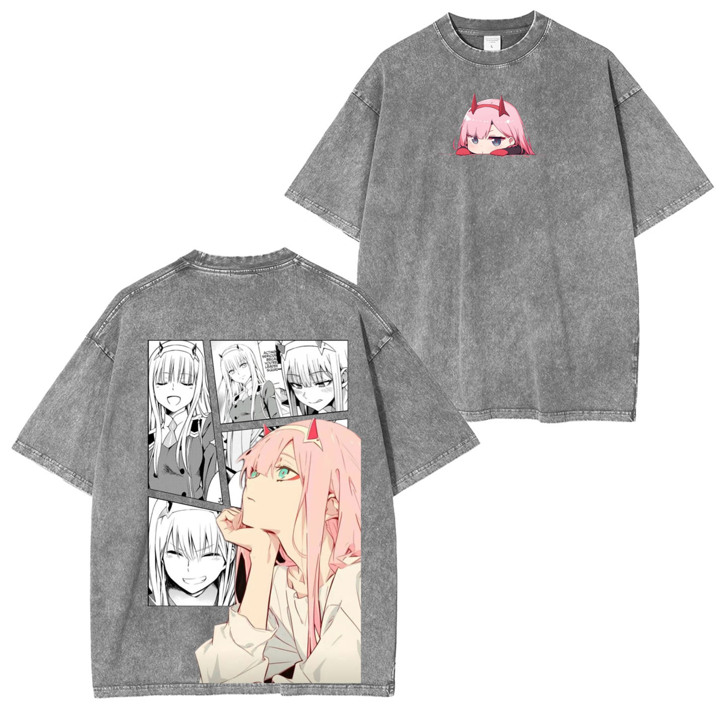 Darling in the Franxx-Zero Two Unisex Washed T-Shirt