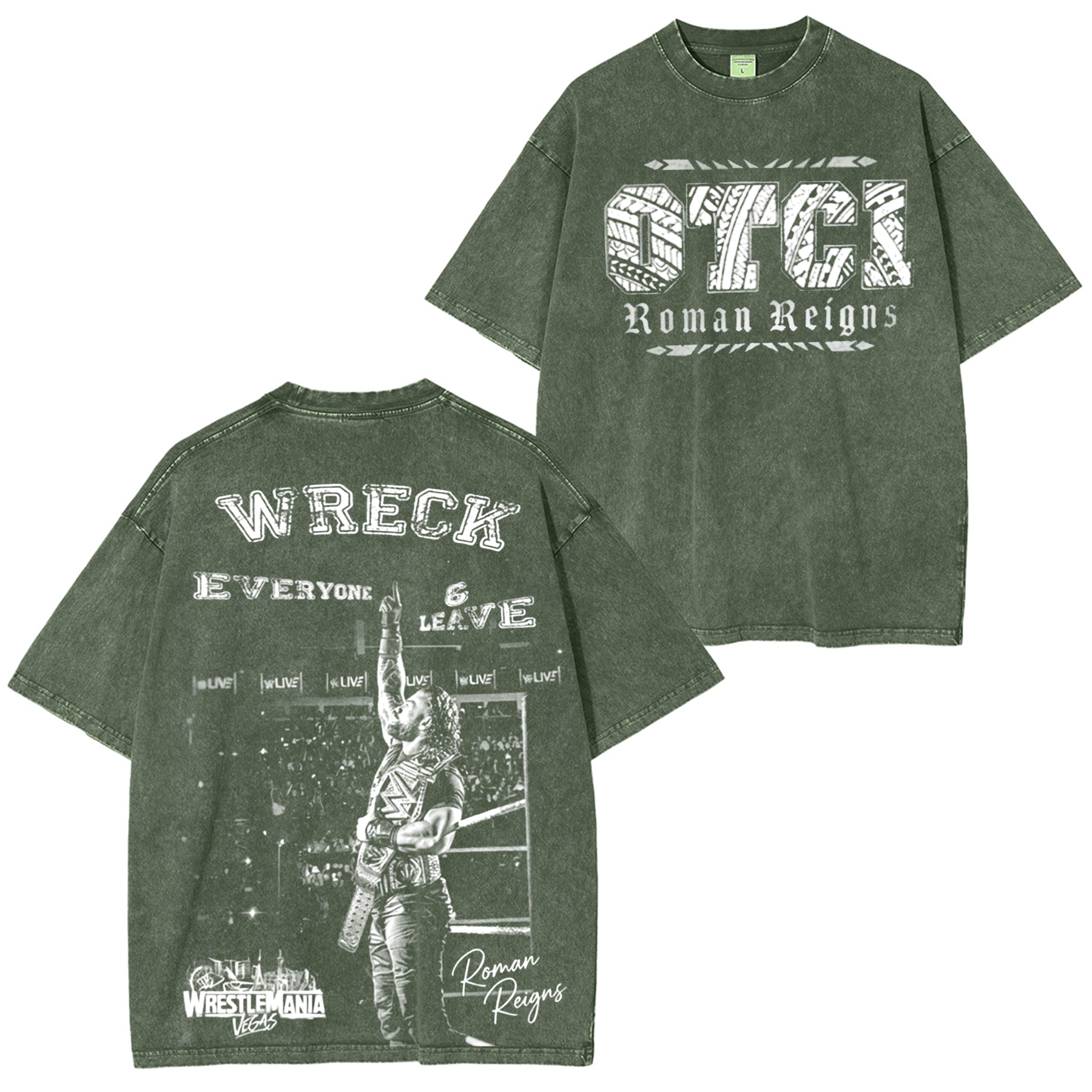 Roman Reigns-Wreck Everone And Leave Oversized T-shirt/Crewneck/Hoodie