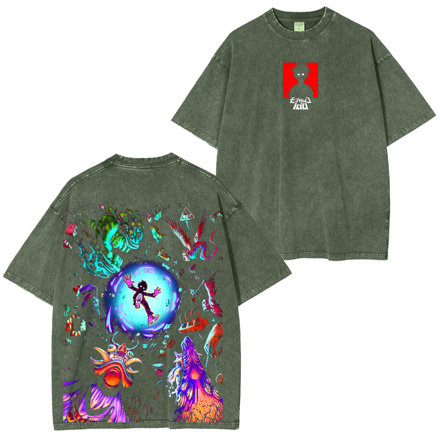 Shigeo Kageyama,Mob Psycho 100 Anime Unisex Washed T-Shirt