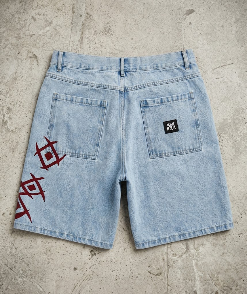 One Piece Denim Short