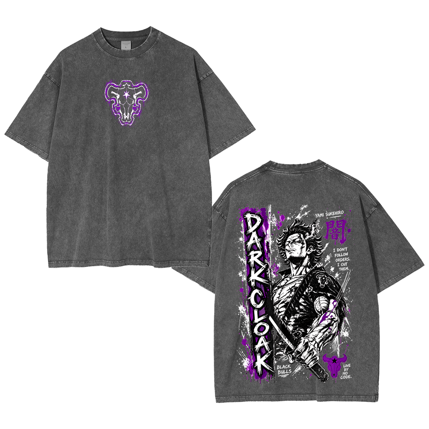Yami Sukehir Black Clover Oversized T-shirt/Crewneck/Hoodie
