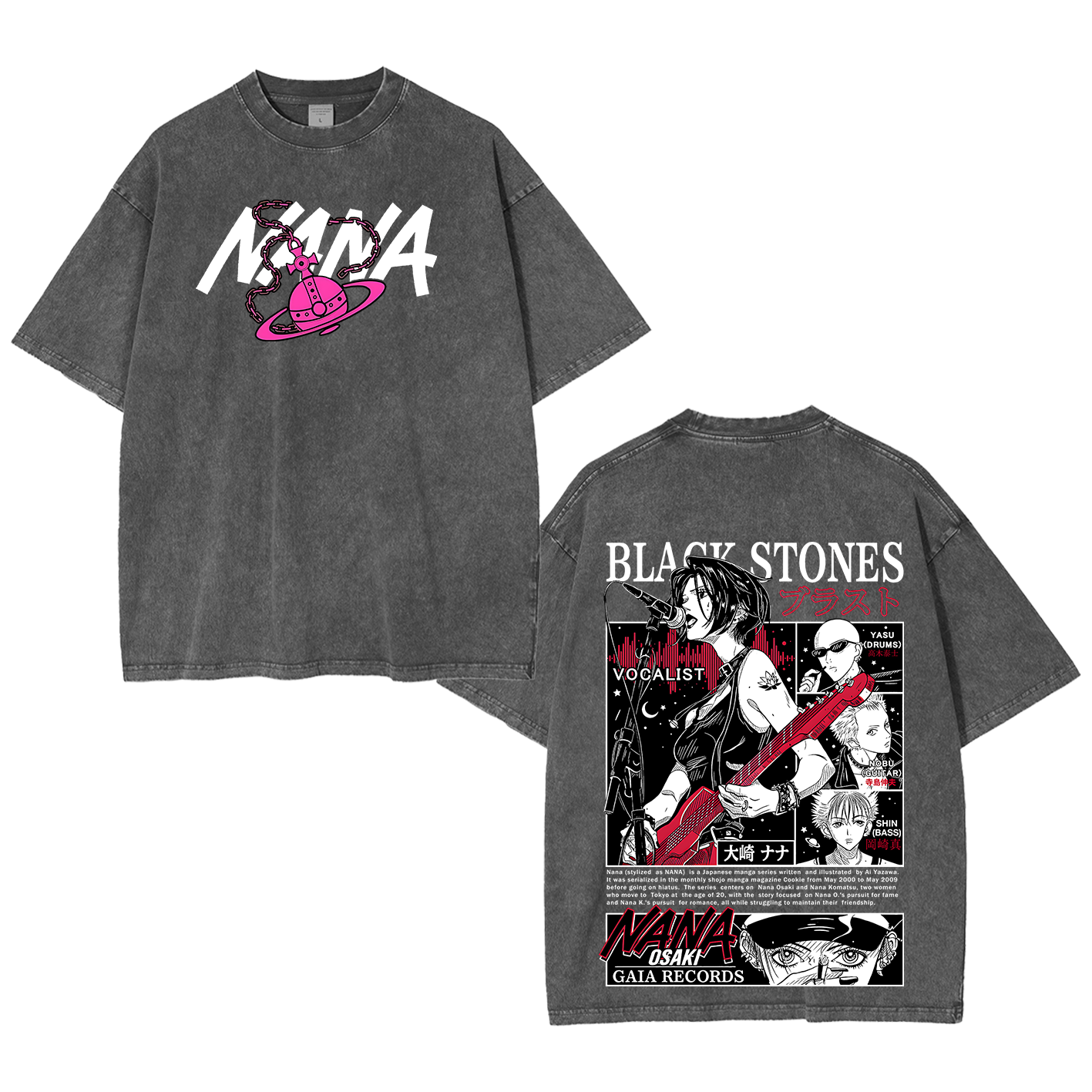 Black Stones Nana Washed T-shirt/Crewneck/Hoodie