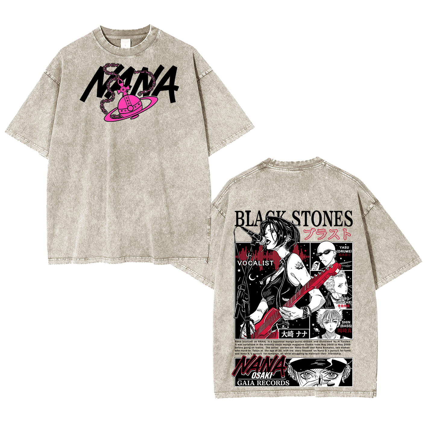 Black Stones Nana Washed T-shirt/Crewneck/Hoodie
