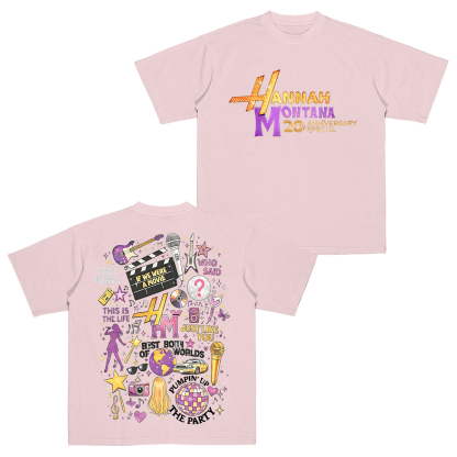 Hannah Montana 20 Years Unisex Washed T-Shirt