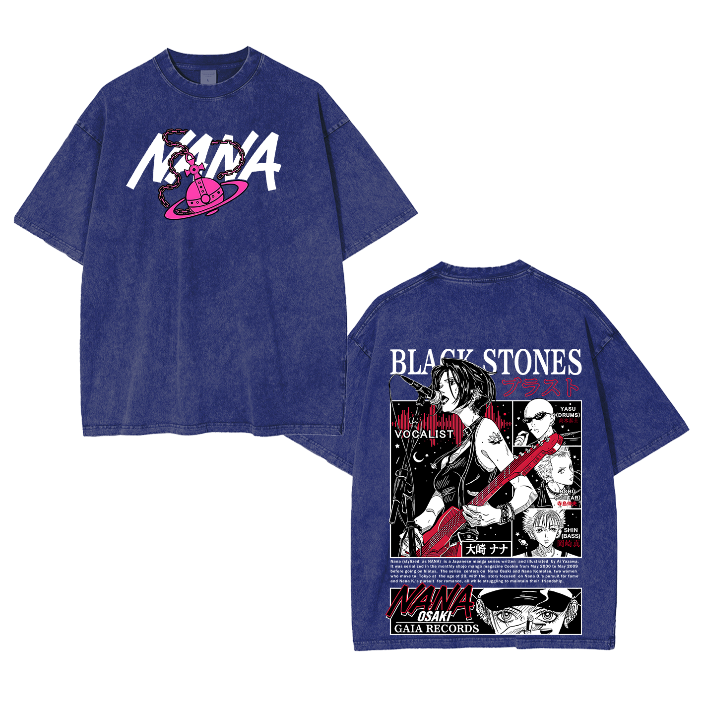 Black Stones Nana Washed T-shirt/Crewneck/Hoodie