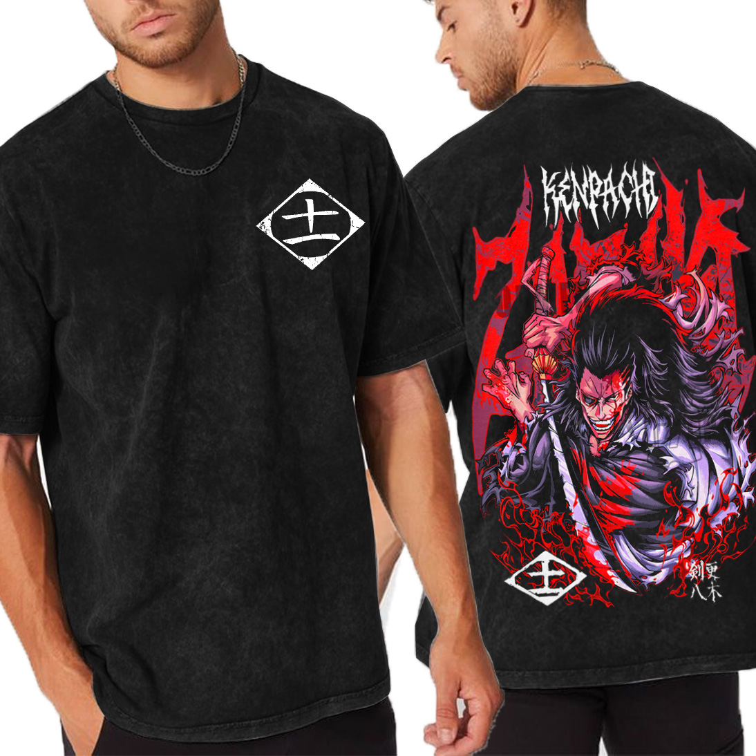 Kenpachi Zaraki,Bleach Anime Oversized T-shirt/Crewneck/Hoodie