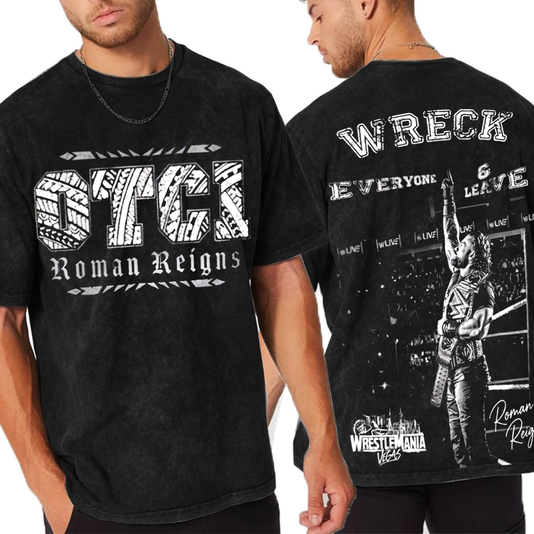 Roman Reigns-Wreck Everone And Leave Oversized T-shirt/Crewneck/Hoodie