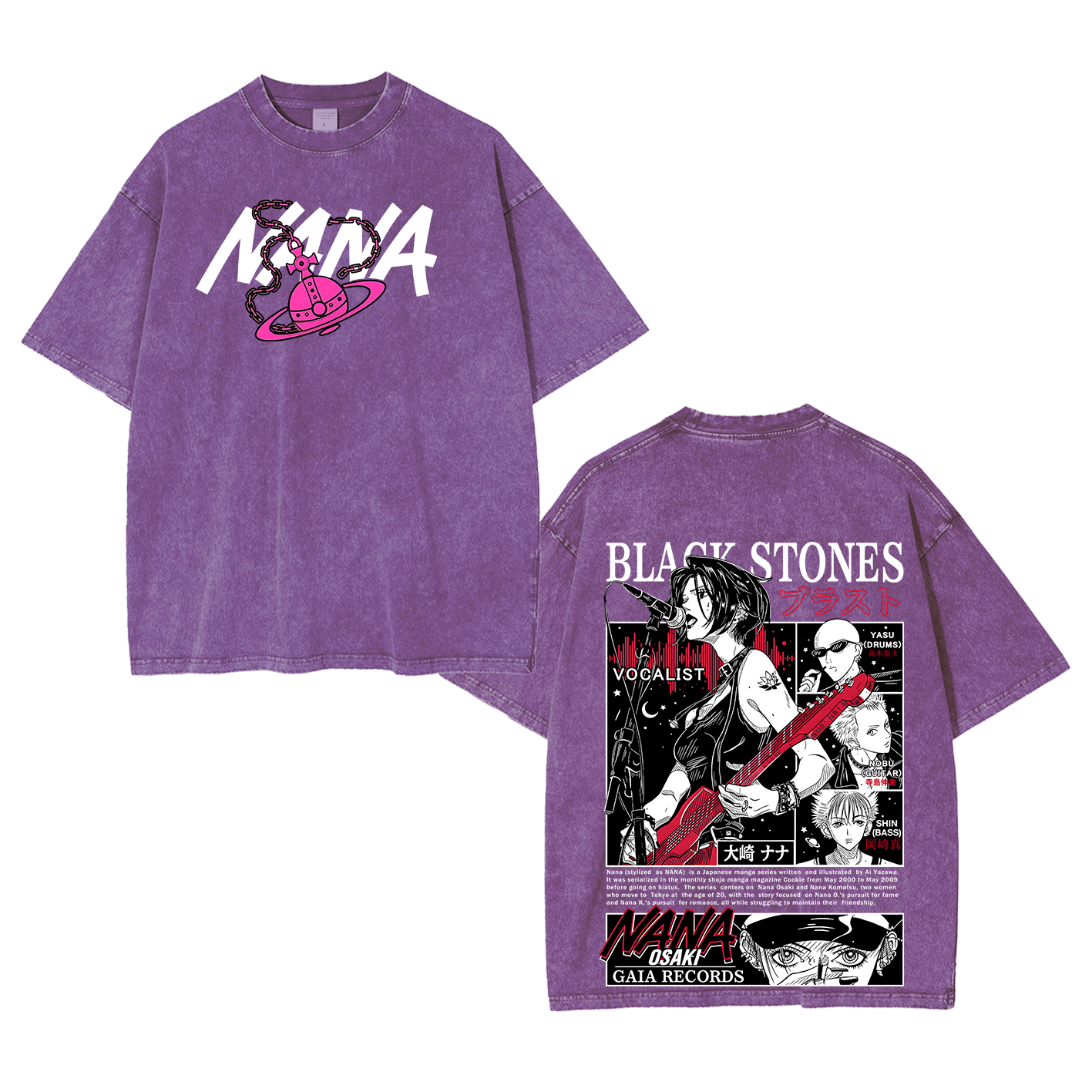Black Stones Nana Washed T-shirt/Crewneck/Hoodie