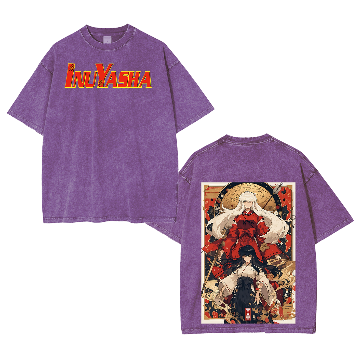 Inuyasha Vintage Unisex  Washed T-Shirt