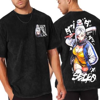 Seiko Ayase,Dandadan Anime Unisex Washed T-Shirt