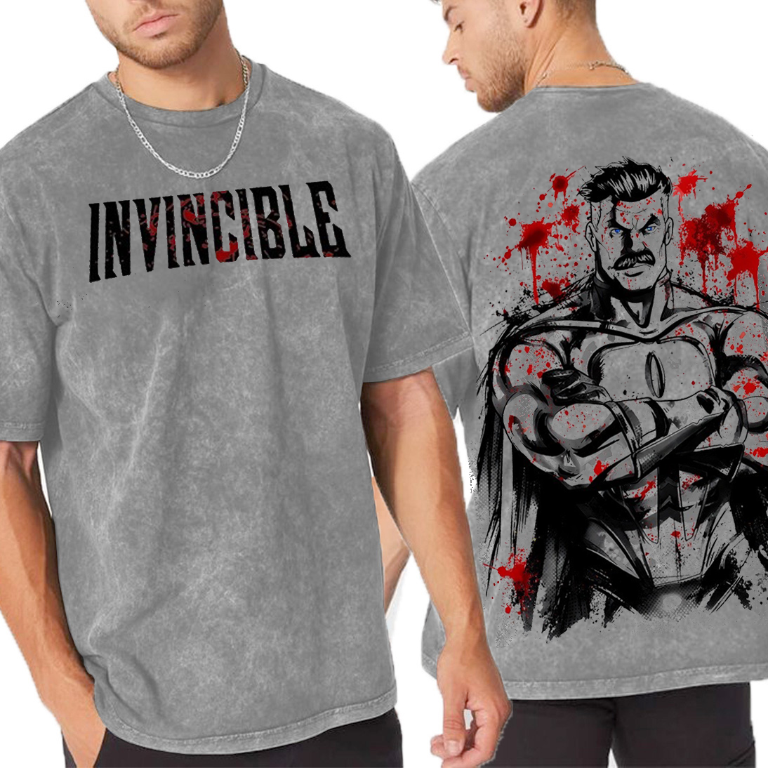 Omni-Man,Invincible Unisex Washed T-Shirt