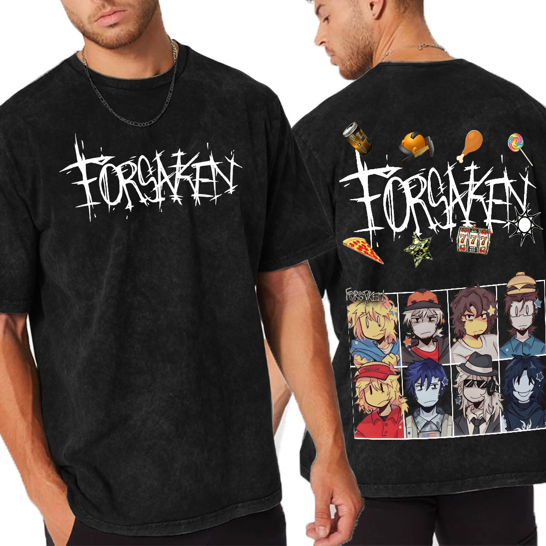 Forsaken Game  Unisex Washed T-Shirt