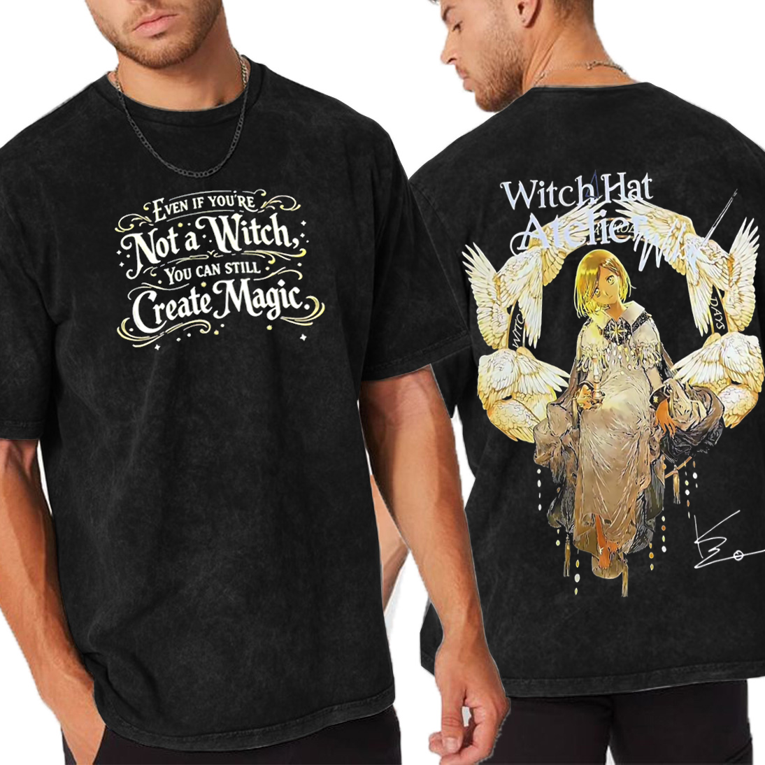 Witch Hat Atelier Anime Unisex Washed T-Shirt