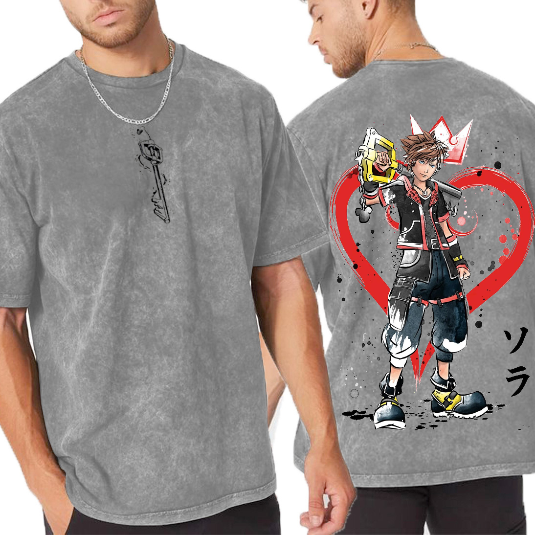 Kingdom Hearts Unisex Washed T-Shirt