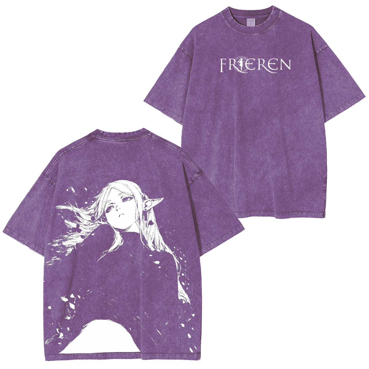 Frieren: Beyond Journey's End Vintage Unisex  Washed T-Shirt