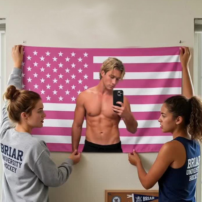 Briar U Off Campus tapestry for hocke