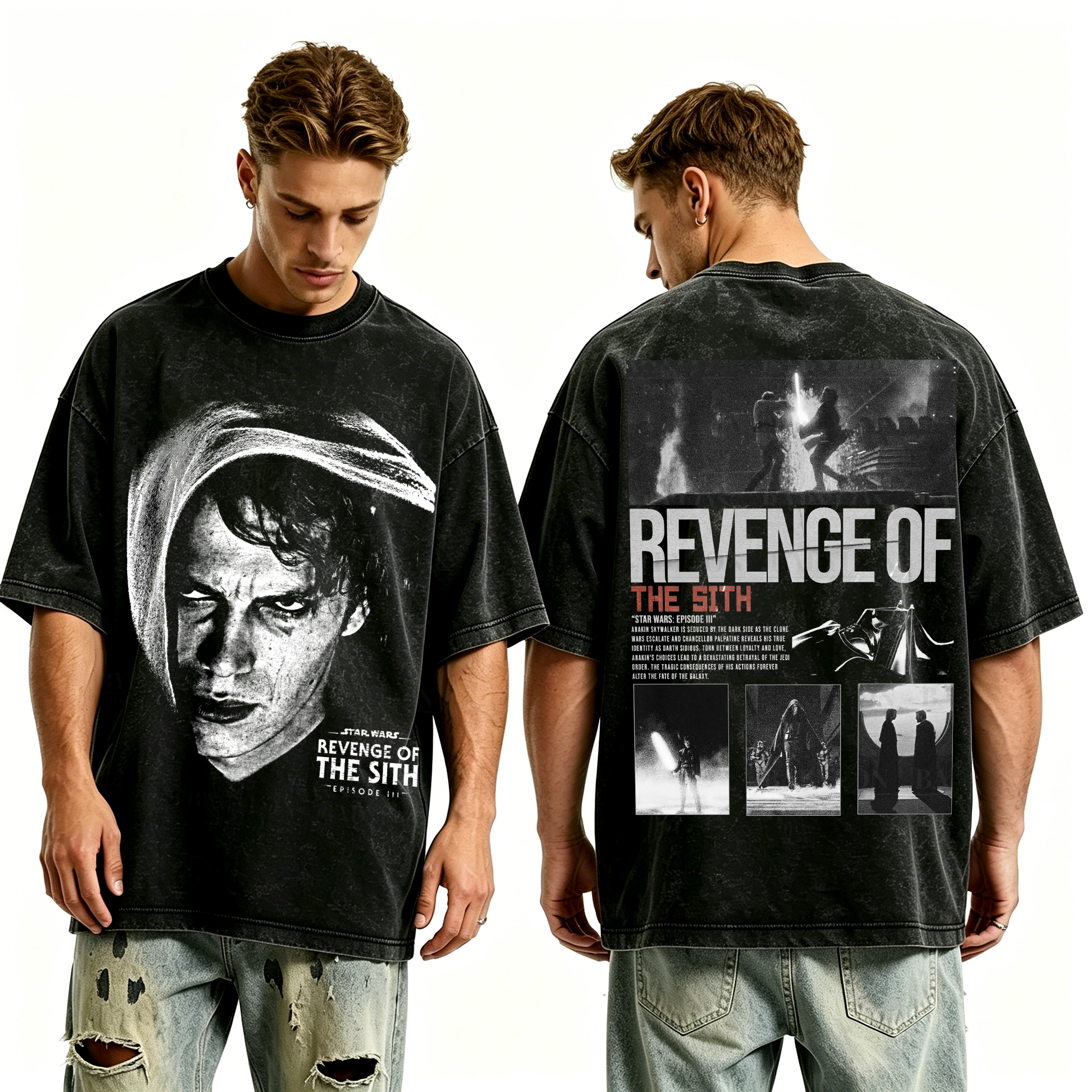 Star Wars Anakin Skywalker Unisex Washed T-Shirt