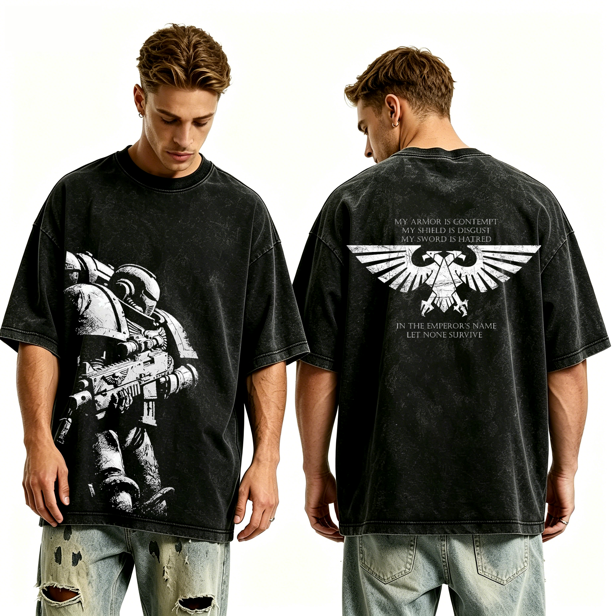 Warhammer 40k Game Unisex Washed T-Shirt