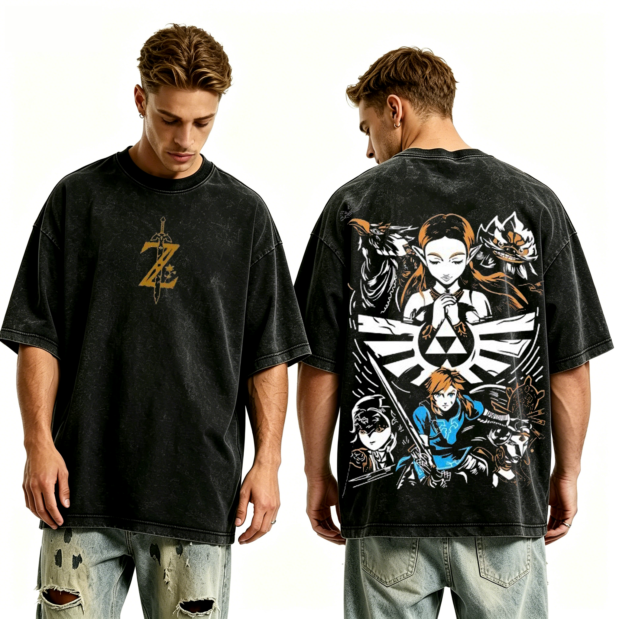The Legend of Zelda Game Unisex Washed T-Shirt