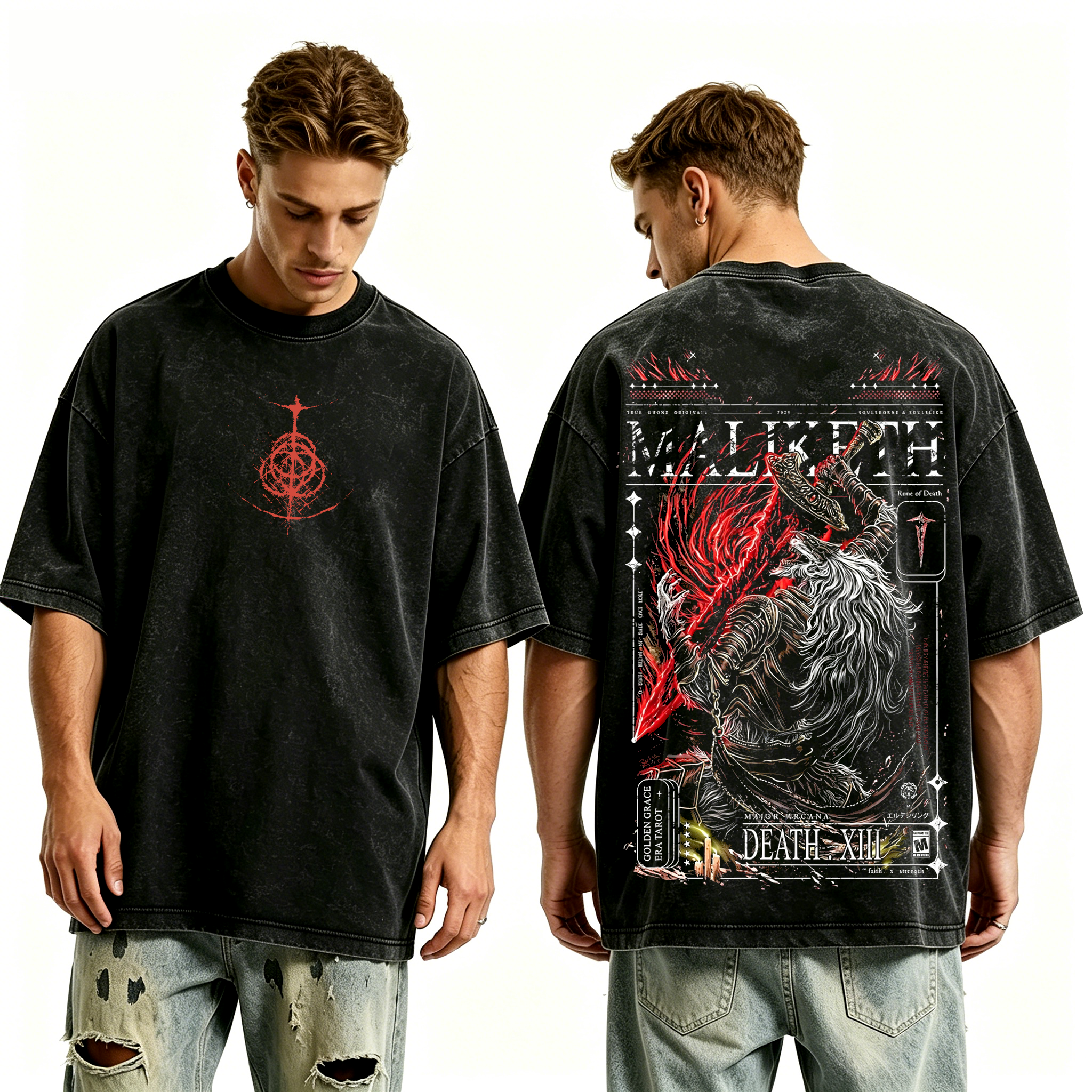 Elden Ring Graphic Graphic Unisex Washed T-Shirt