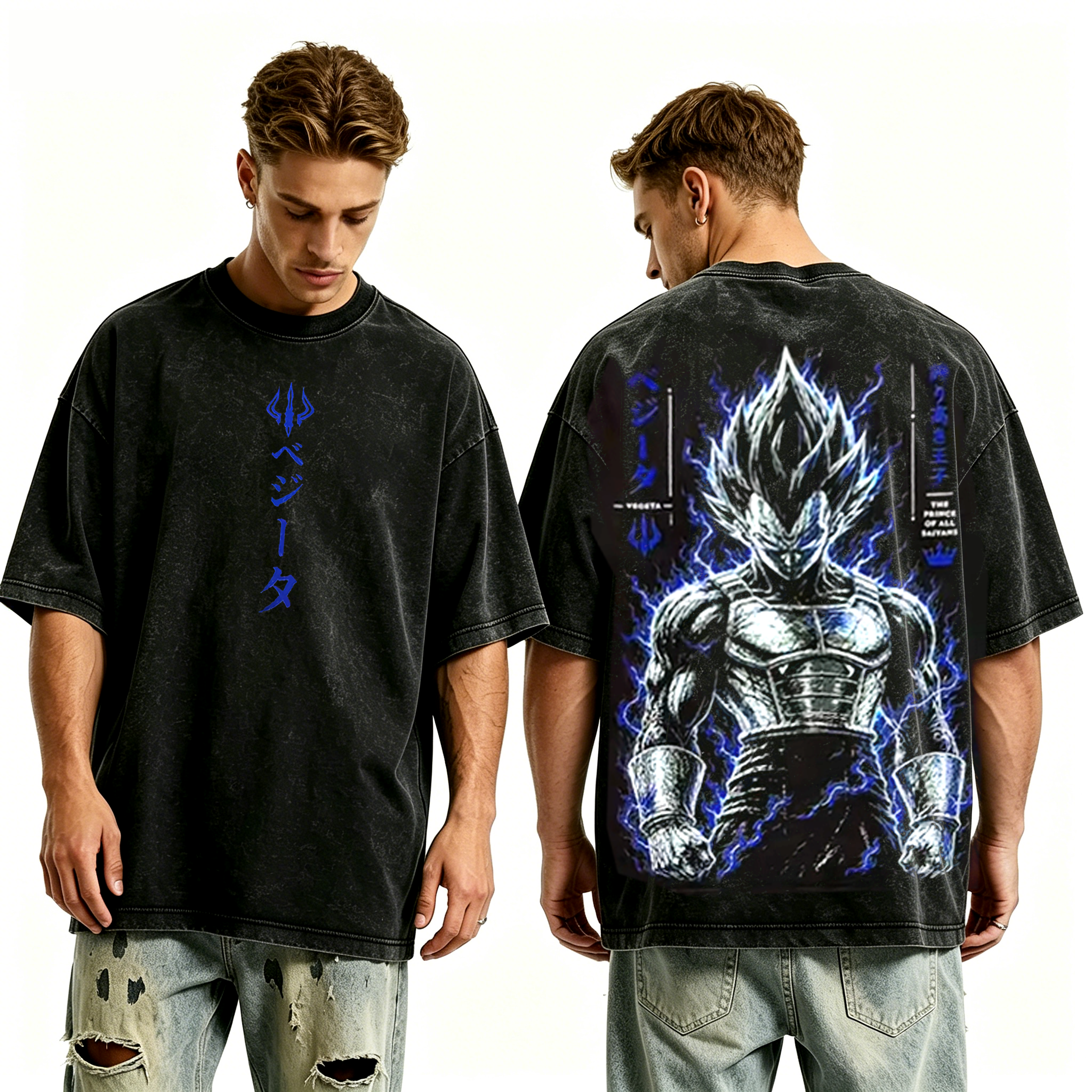 Vegeta Dragon Ball Z Unisex Washed T-Shirt
