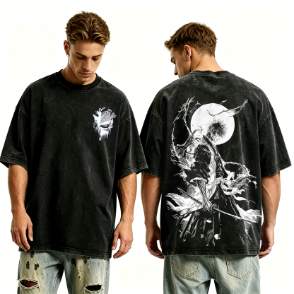 Ichigo Kurosaki Bleach Anime inspired Graphic Unisex Washed T-Shirt
