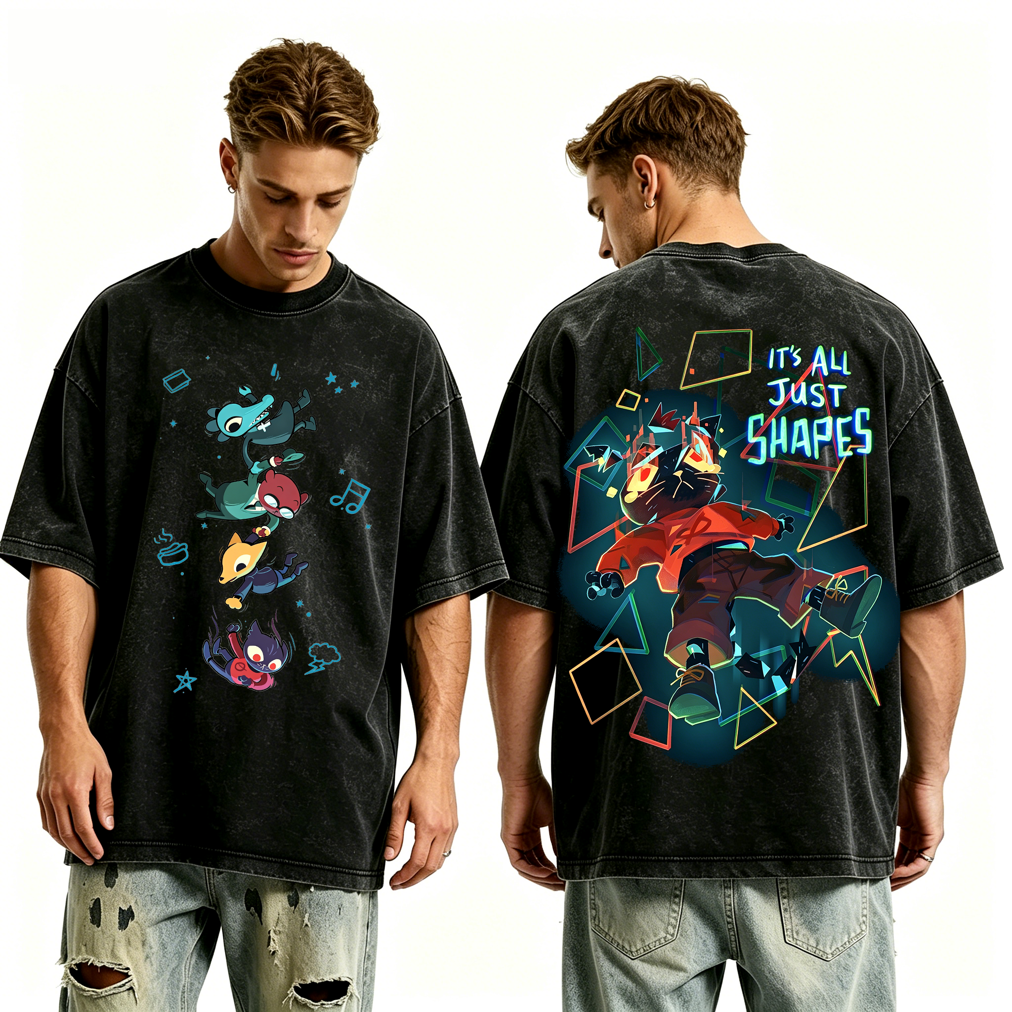 Night in the Woods Game  Unisex Washed T-Shirt