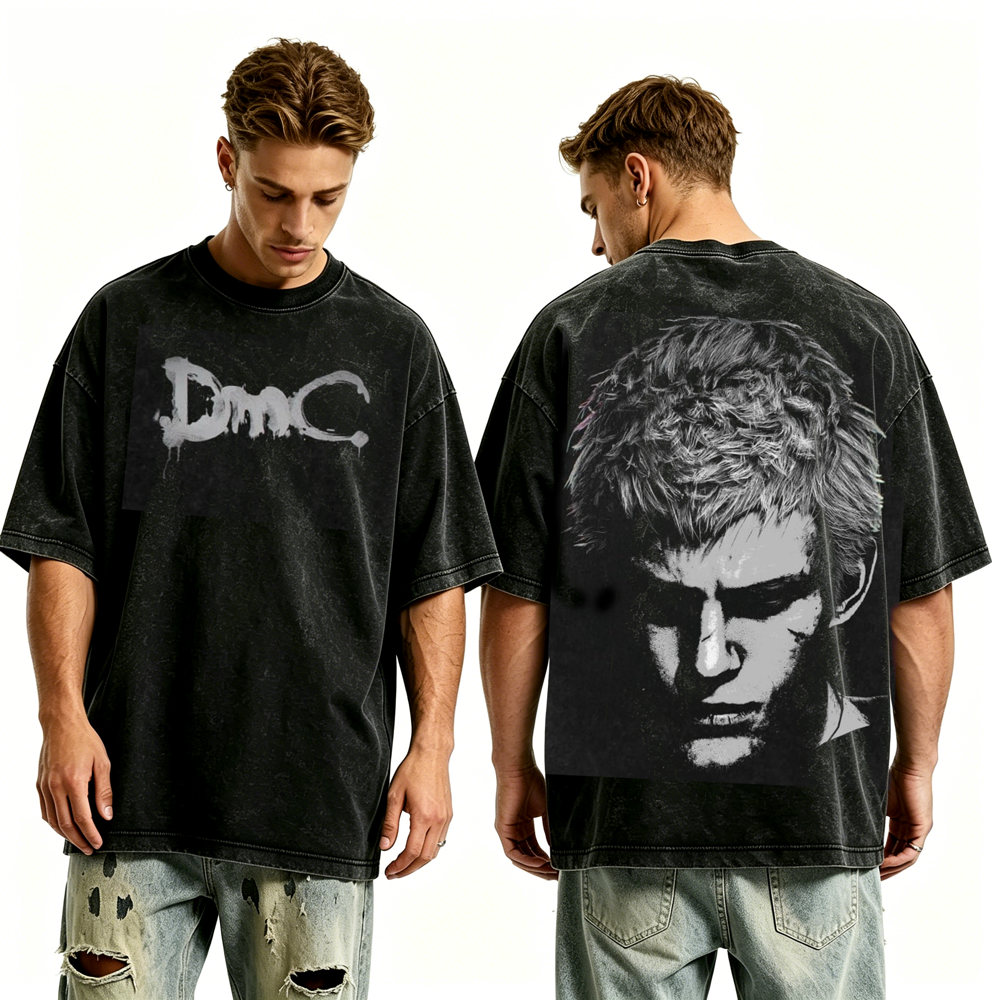 Devil May Cry Game Unisex Washed T-Shirt