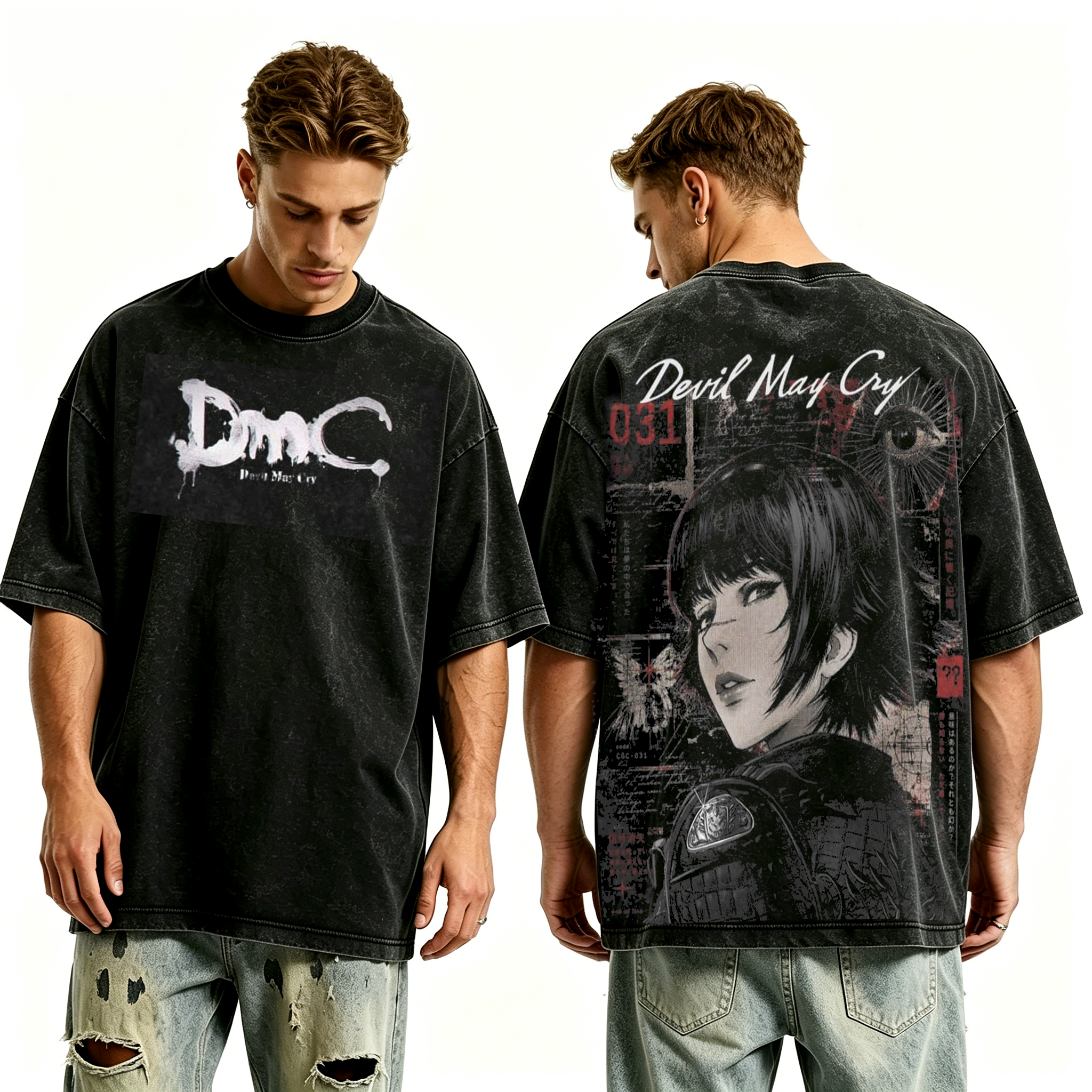 Devil May Cry Game Unisex Washed T-Shirt
