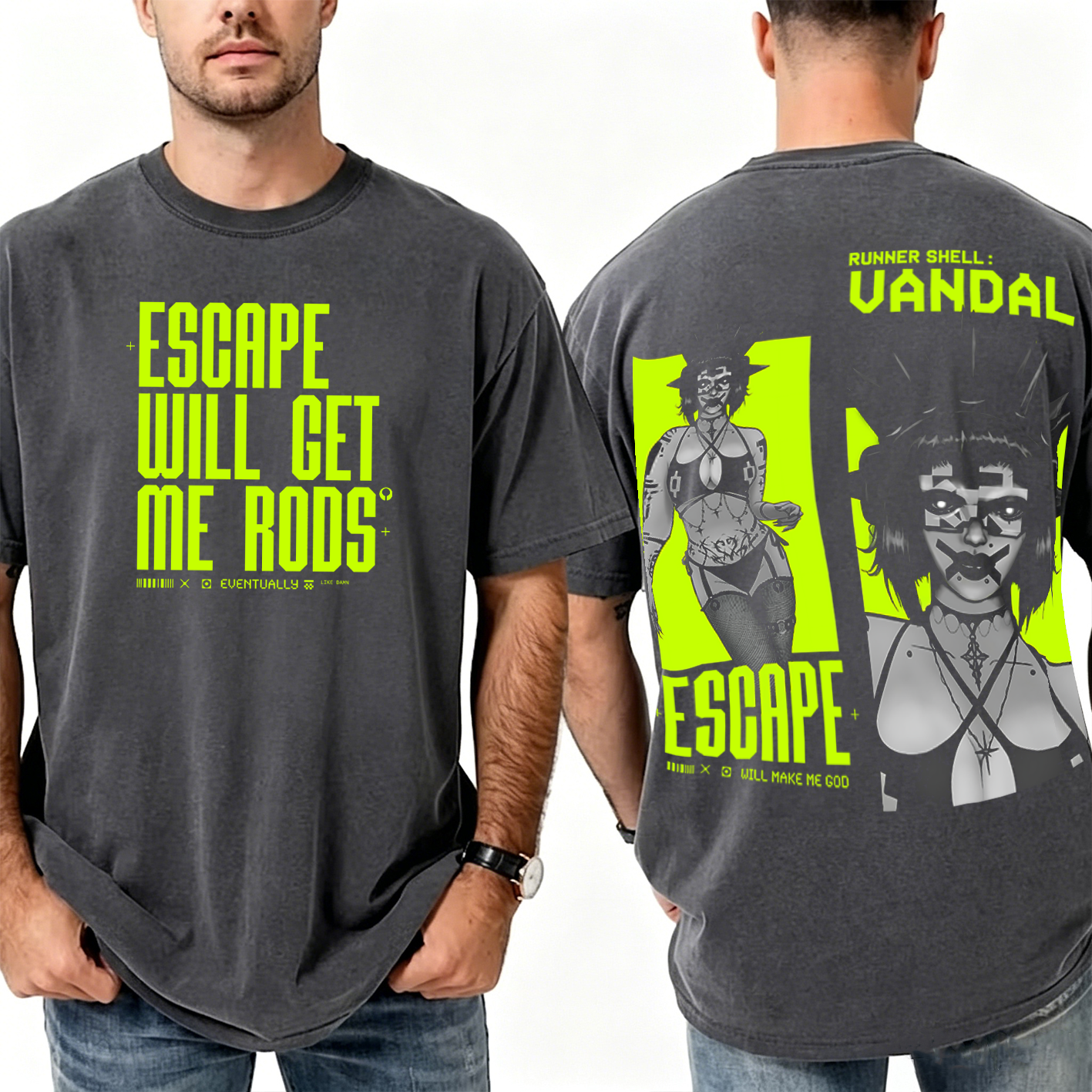 Marathon Escape Will Make Me God Unisex Washed T-Shirt