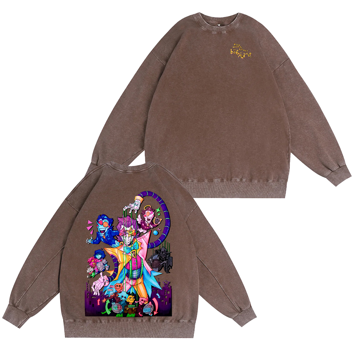 Deltarune Funny Tenna Washed T-shirt/Crewneck/Hoodie