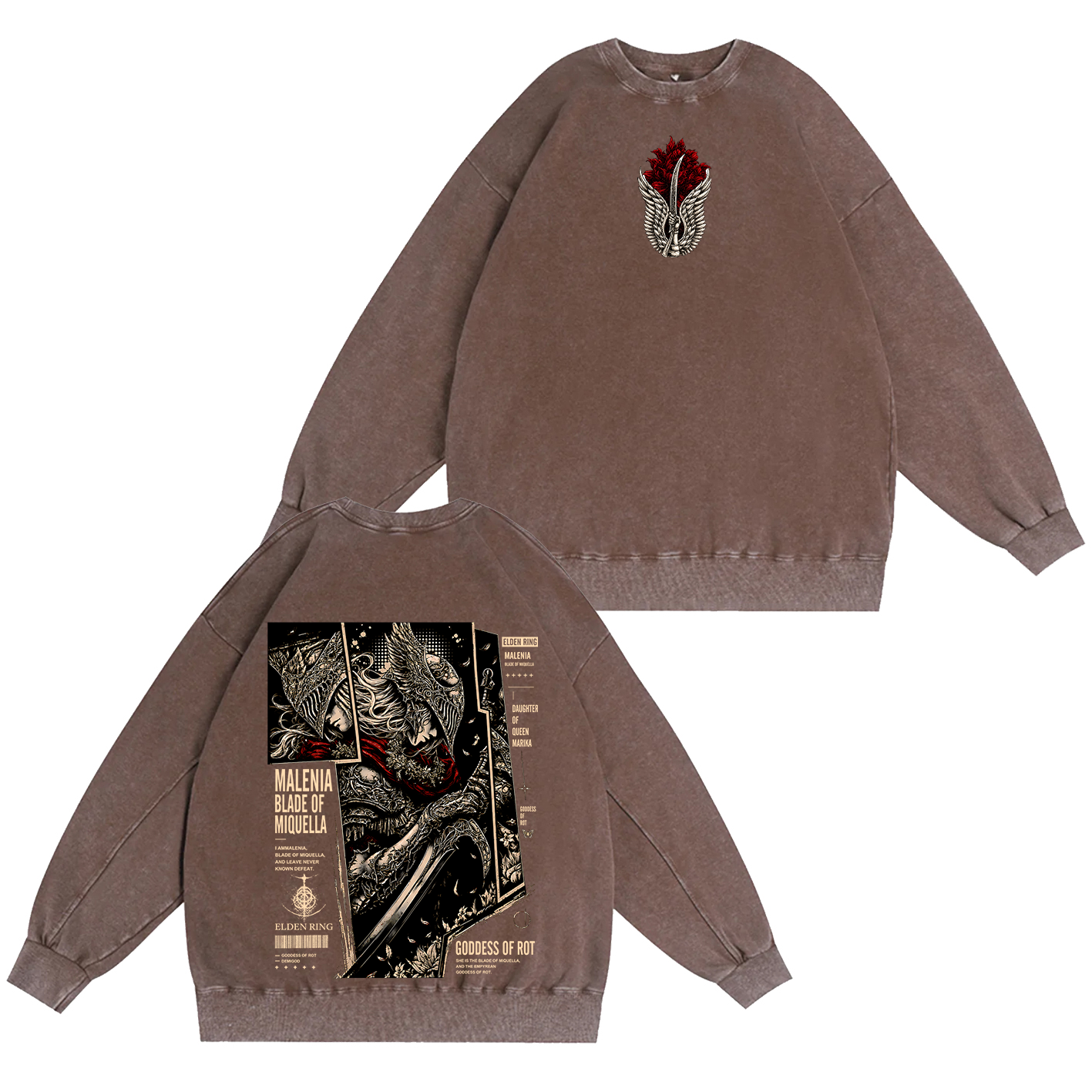 Malenia Elden Ring Washed T-shirt/Crewneck/Hoodie