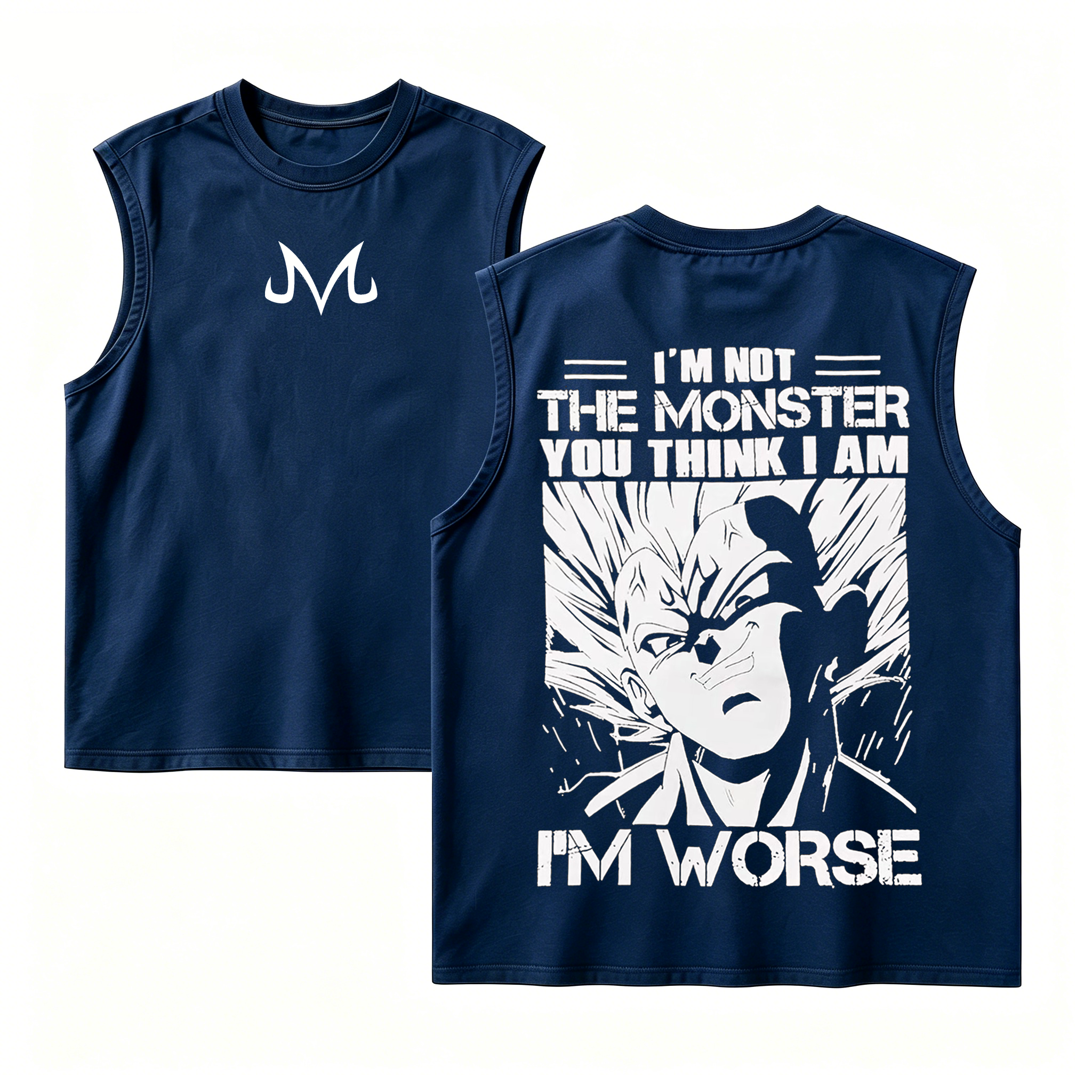 I'm Not The Monster You Think I Am I'm Worse,Vegeta Dragon Ball Z Anime Oversize Unisex Shirts/Crewneck/Hoodie
