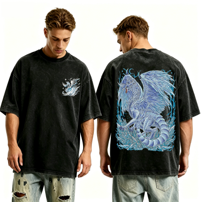 Velkhana the Iceborne Dragon Unisex Washed T-Shirt