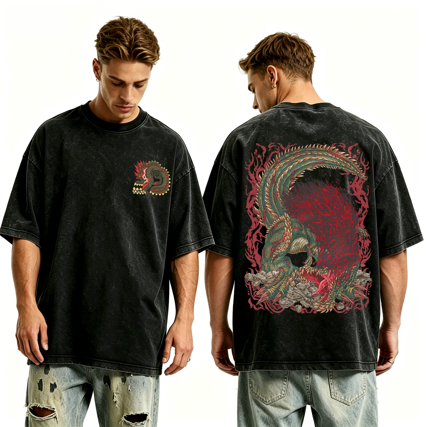 Deviljho the World Eater Unisex Washed T-Shirt