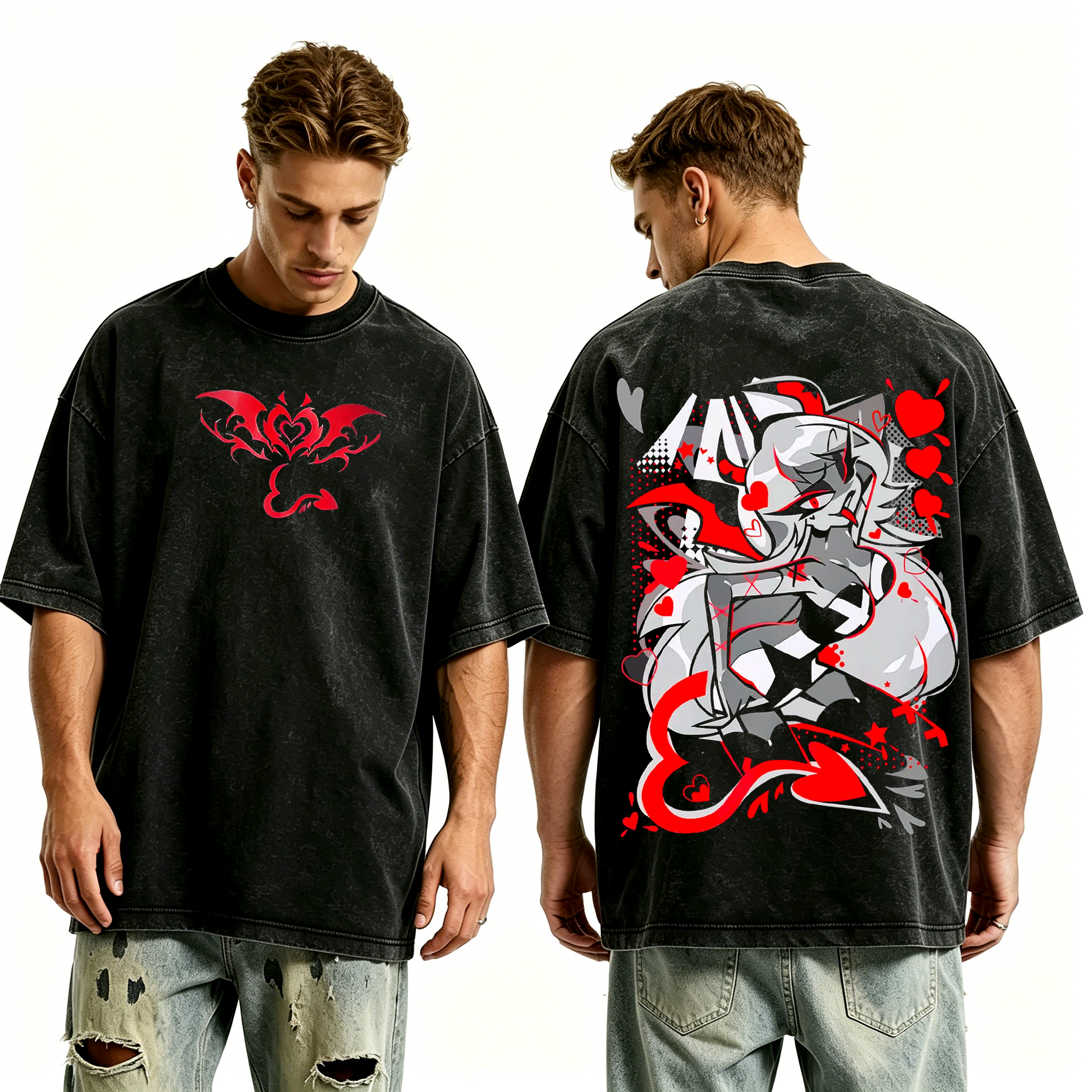 Verosika Mayday Valentine , Hazbin Hotel Anime Unisex Washed T-Shirt