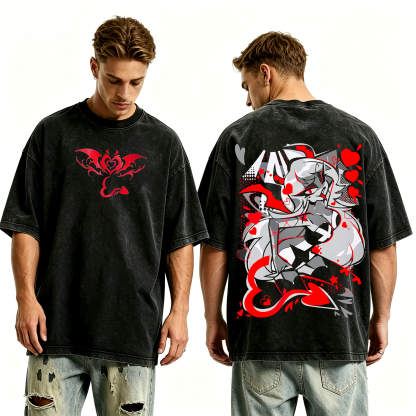 Verosika Mayday Valentine , Hazbin Hotel Anime Unisex Washed T-Shirt