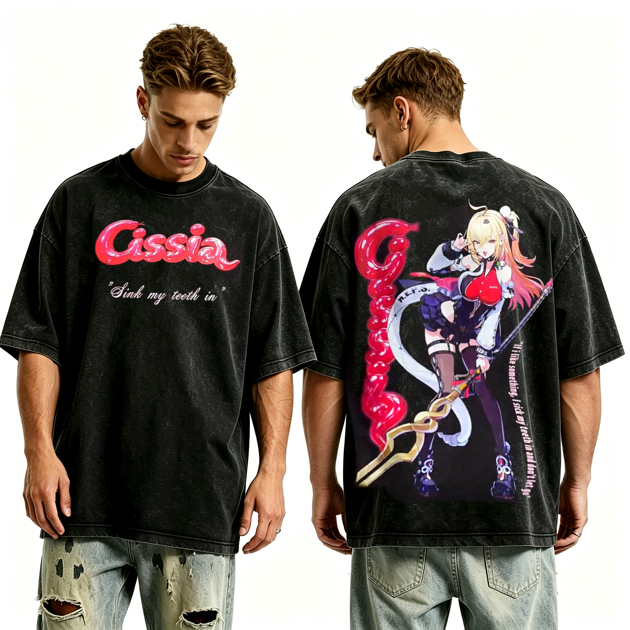 Cissia Zenless Zone Zero  Unisex Washed T-Shirt