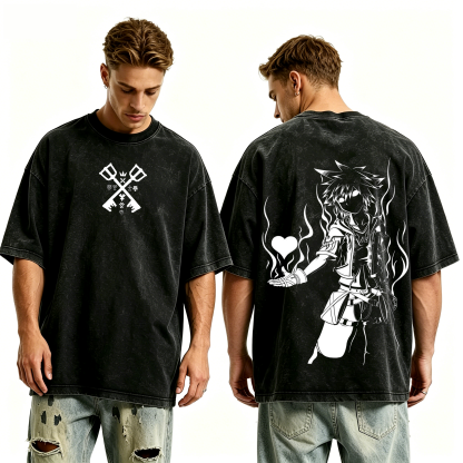 Kingdom Hearts Unisex Washed T-Shirt
