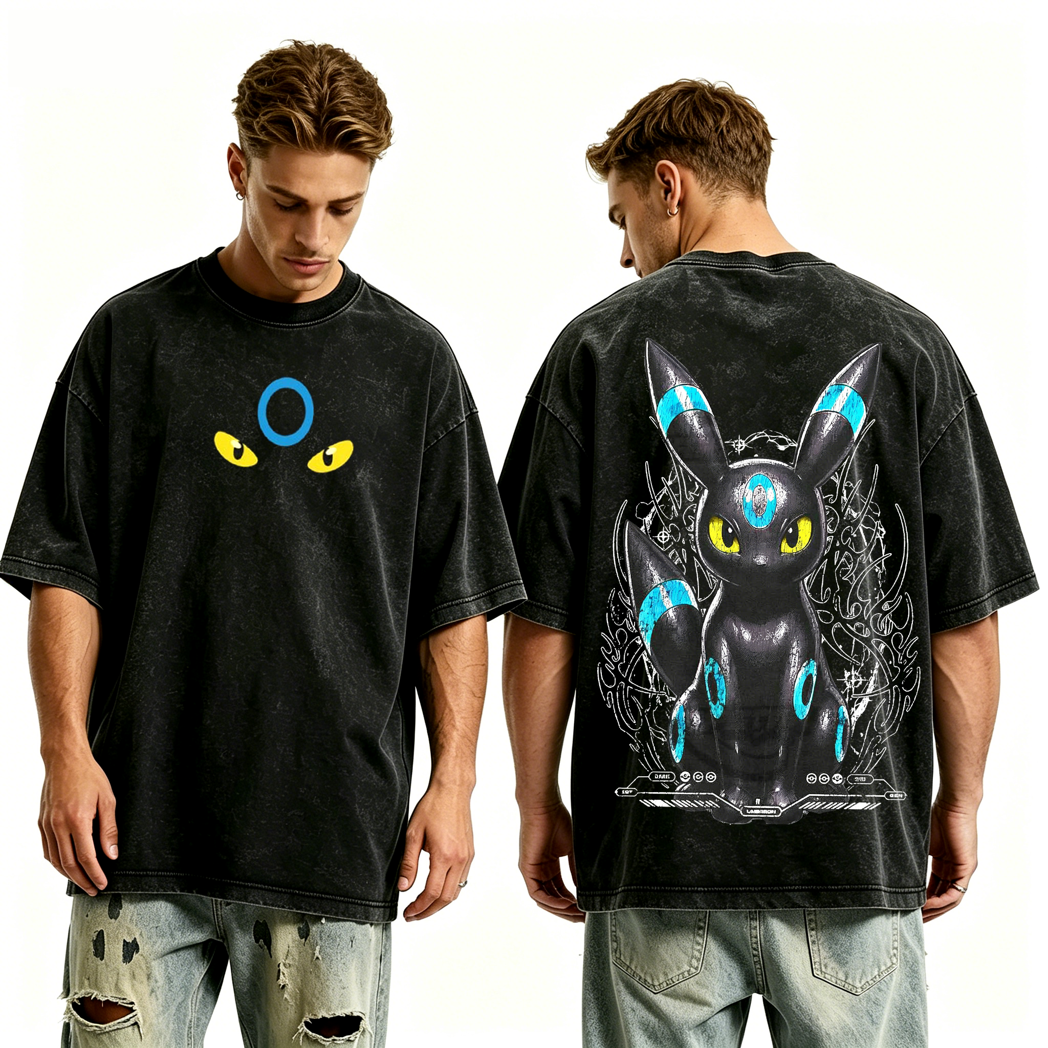 Pokemon anime Unisex Washed T-Shirt