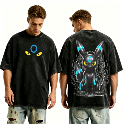 Pokemon anime Unisex Washed T-Shirt