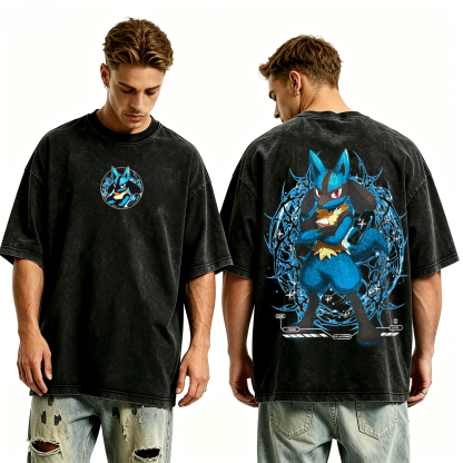Pokemon anime Unisex Washed T-Shirt
