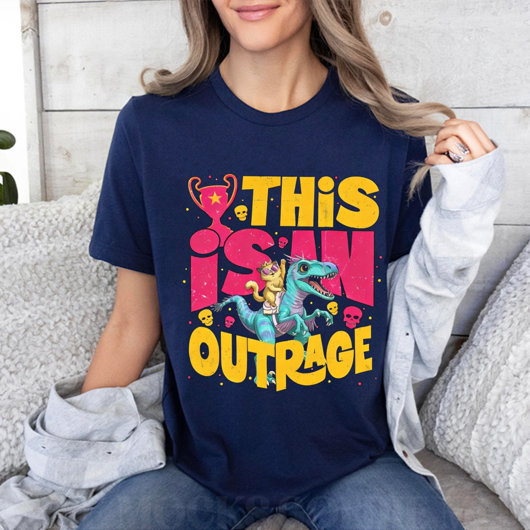 Princess Donut graphic tees This is an OUTRAGE Oversized T-shirt/Crewneck/Hoodie
