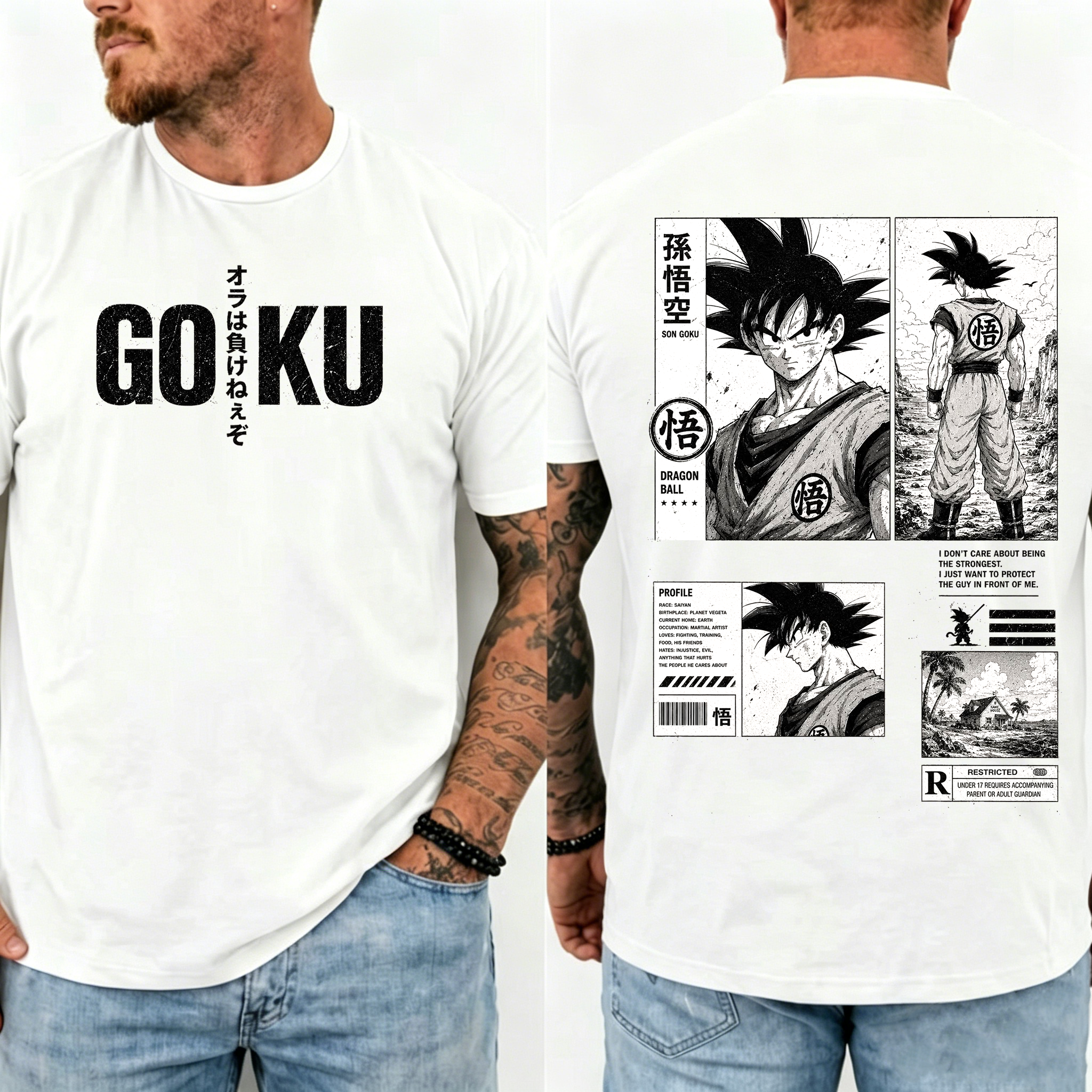 Goku Dragon Ball Z Oversize Unisex Shirts/Crewneck/Hoodie