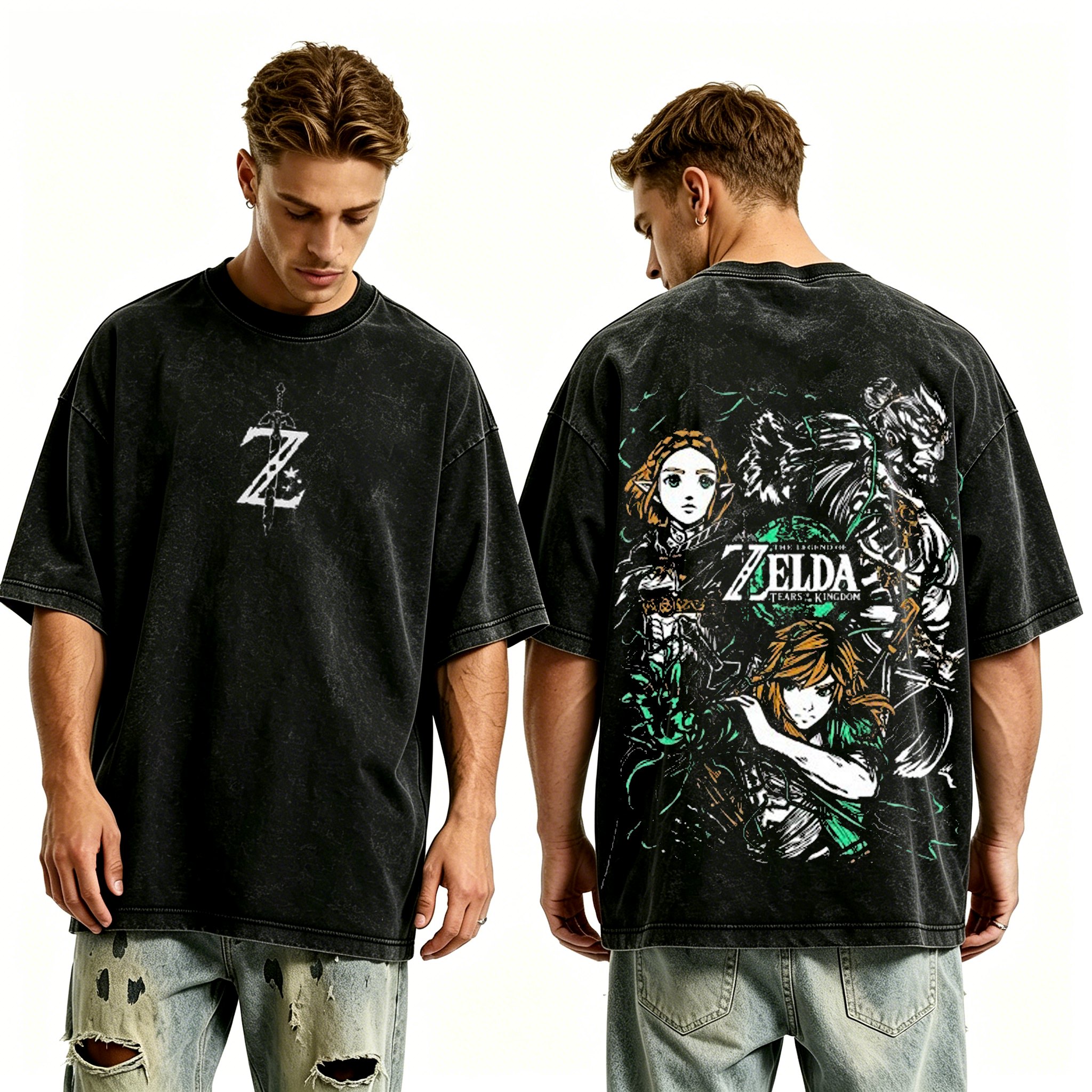 The Legend of Zelda Game Unisex Washed T-Shirt