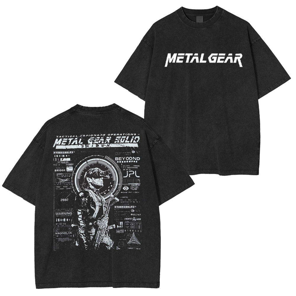 Vintage stealthcore drip from Metal Gear Solid Unisex Washed T-Shirt