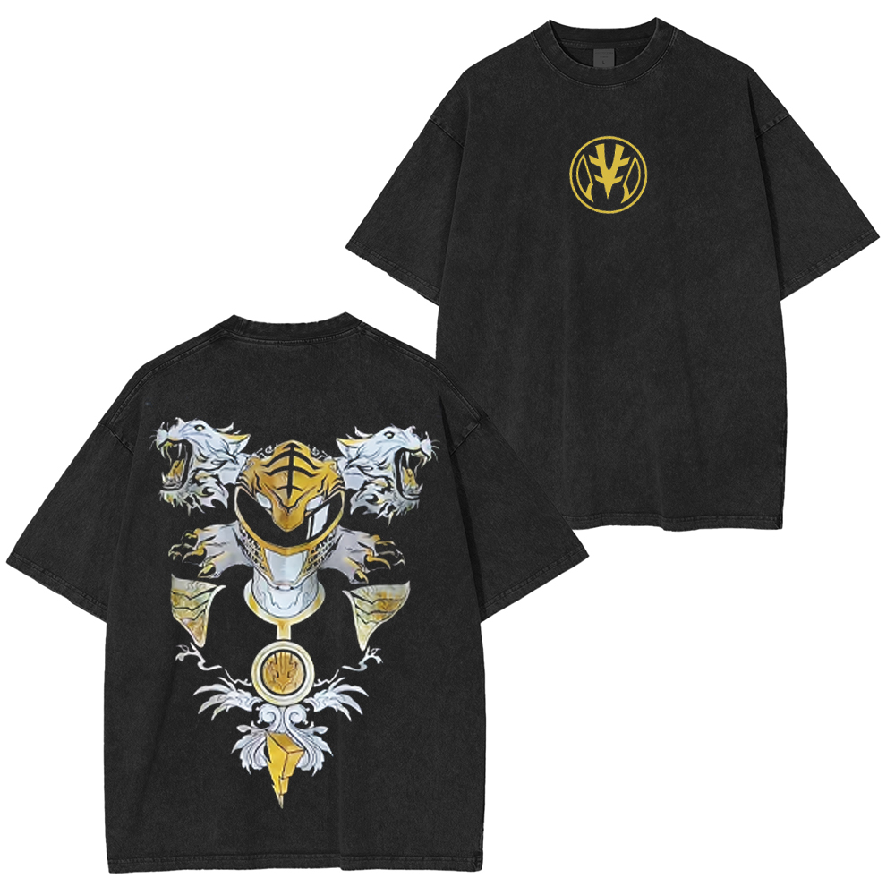 White Ranger Unisex Washed T-Shirt