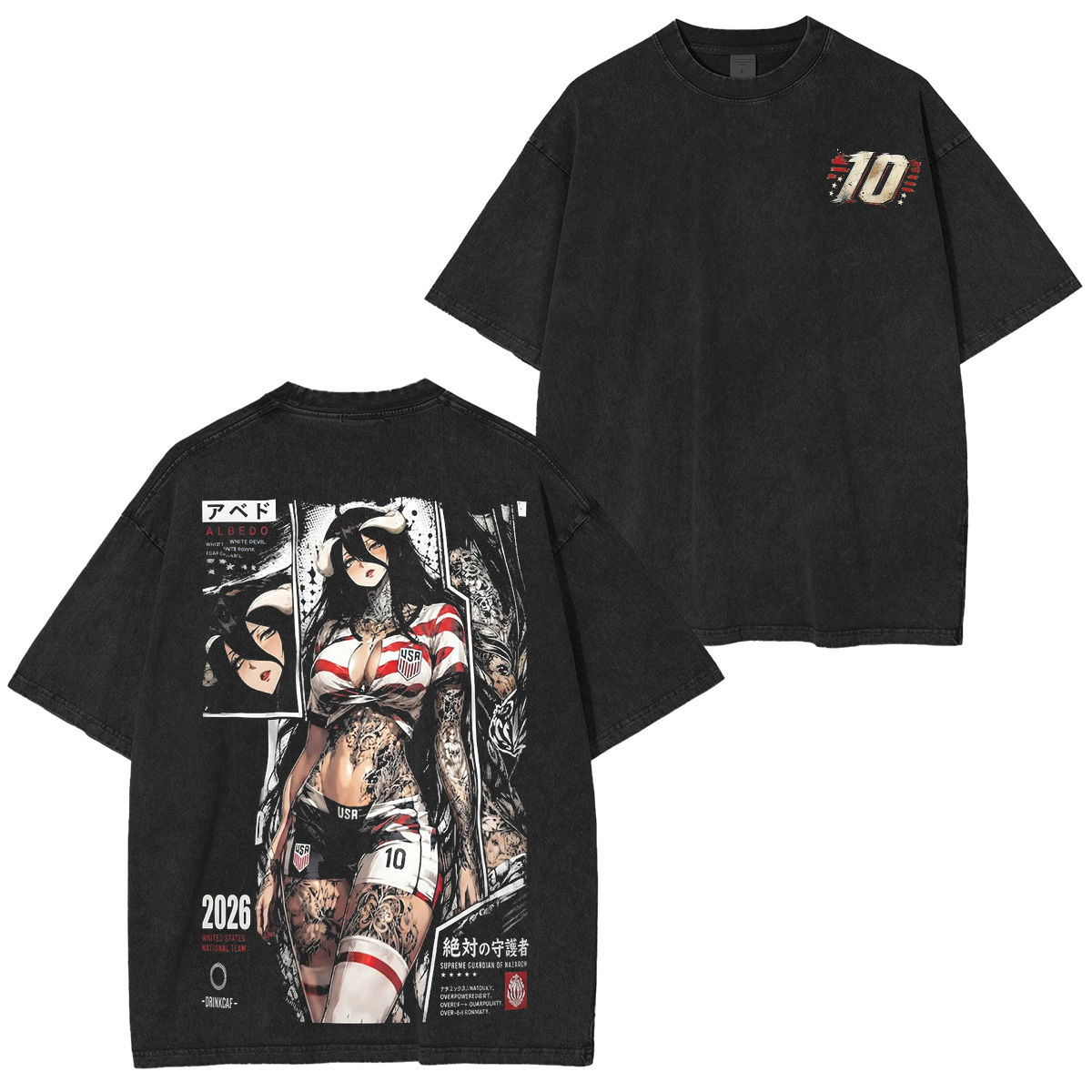 Albedo Overlord Vintage Unisex Washed T-Shirt
