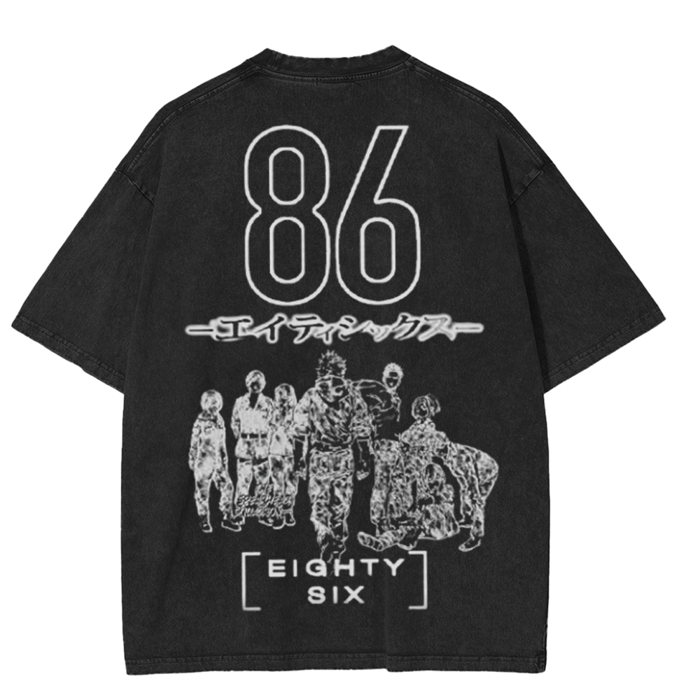 Eighty Six oversized Unisex Washed T-Shirt